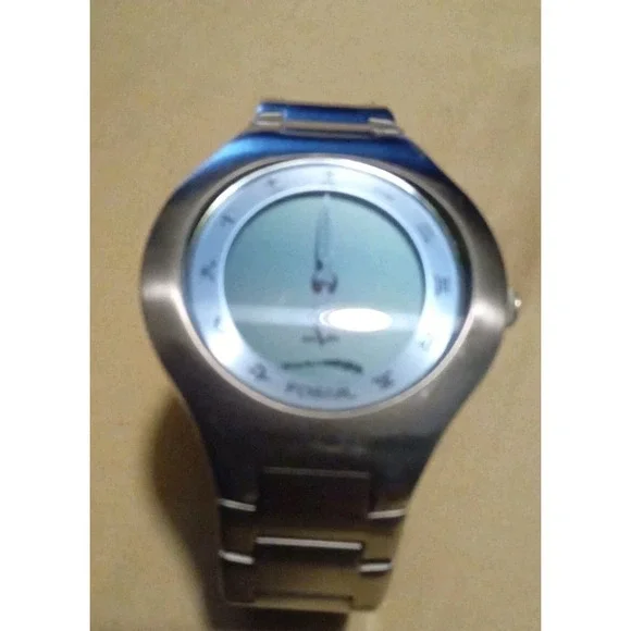 Fossil Big Tic Men JR-7999 Blue Kanji Animated Dial 41mm Quartz